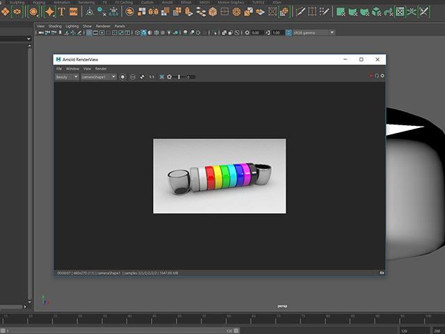 Maya2018 Arnold RenderView Maya2018 Arnold RenderView