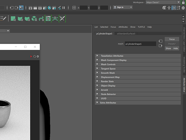 Maya2018 Attribute Editor Maya2018 Attribute Editor