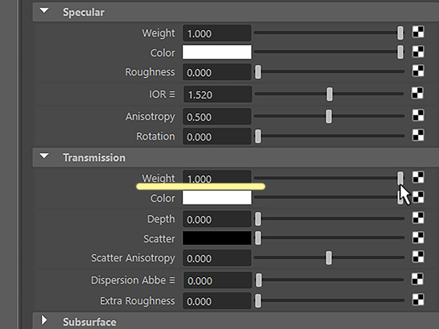 Maya2018 aiStandardSurface Maya2018 aiStandardSurface