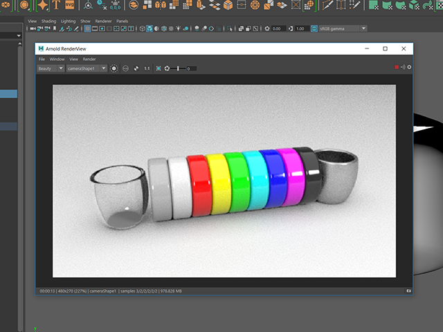 Maya2018 Arnold RenderView Maya2018 Arnold RenderView