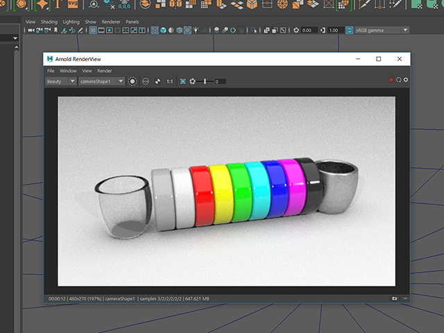 Maya2018 Arnold RenderView Maya2018 Arnold RenderView