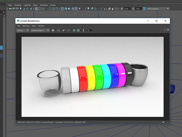 Maya2018 Arnold RenderView Maya2018 Arnold RenderView