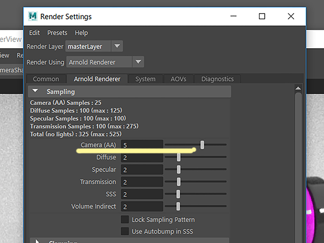Maya2018 Render Settings Maya2018 Render Settings