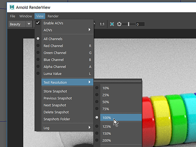 Maya2018 Arnold RenderView Maya2018 Arnold RenderView