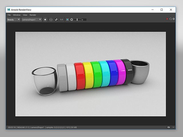 Maya2018 Arnold RenderView Maya2018 Arnold RenderView