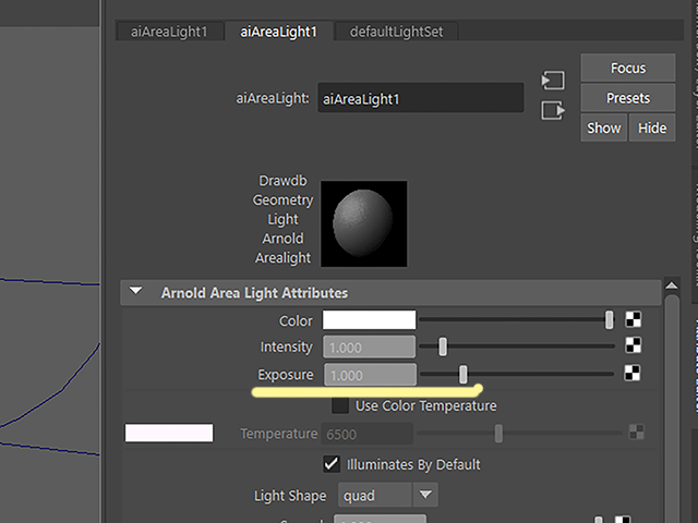 Maya2018 aiAreaLight2 Maya2018 aiAreaLight2