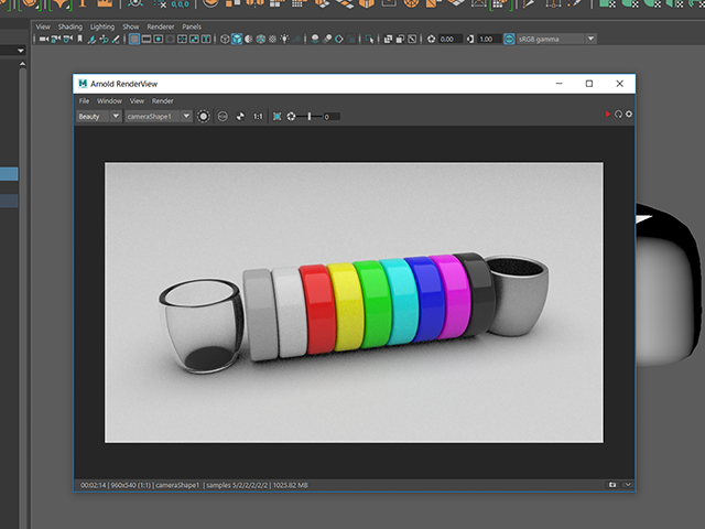 Maya2018 Arnold RenderView Maya2018 Arnold RenderView