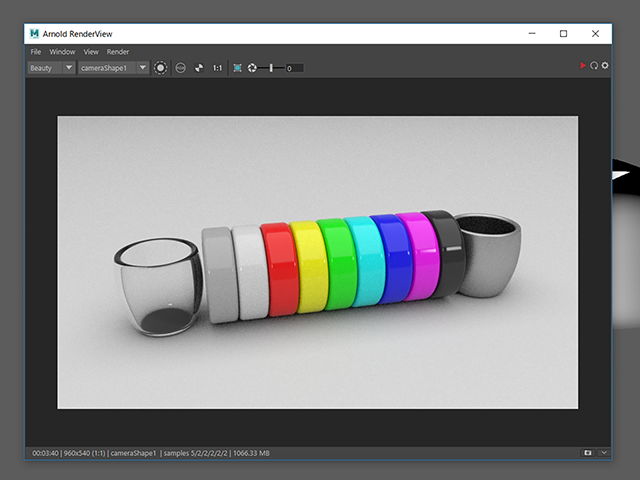 Maya2018 Arnold RenderView Maya2018 Arnold RenderView
