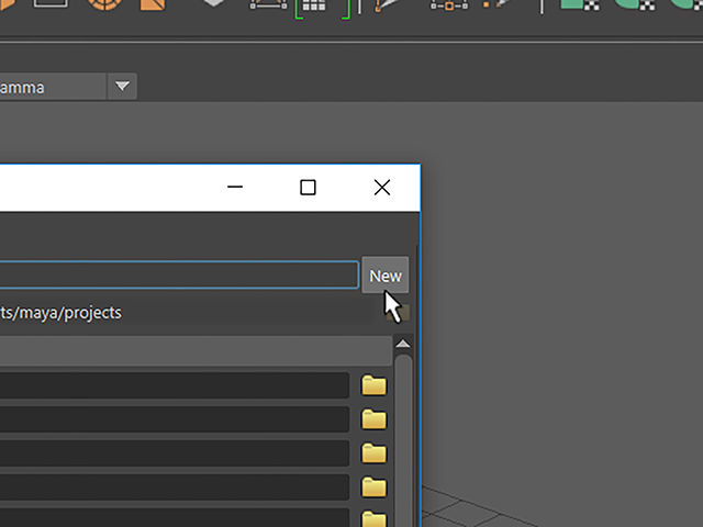 Maya2018 Project Window Maya2018 Project Window