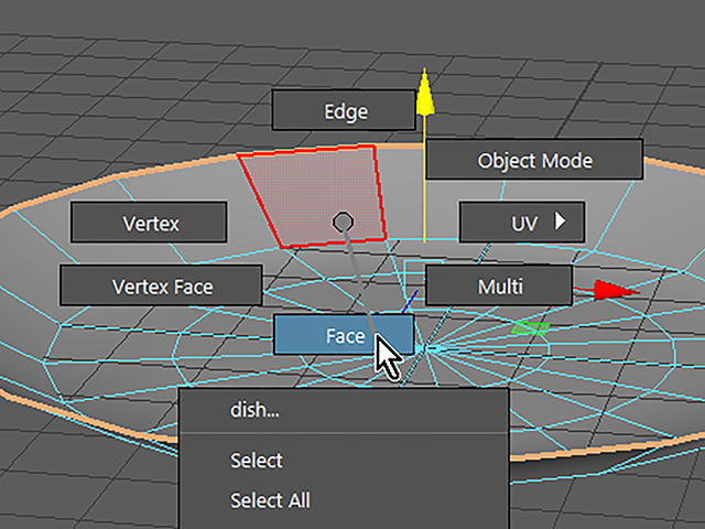Maya2018 Select Face Maya2018 Select Face