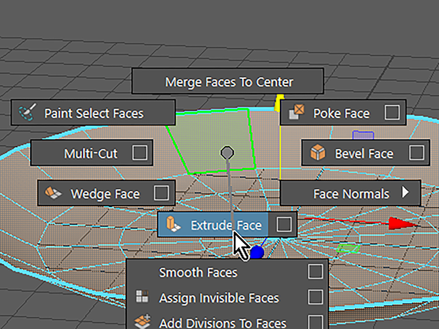Maya2018 Extrude Face Maya2018 Extrude Face