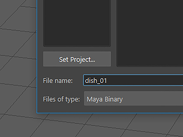 Maya2018 File→Save Scene As Maya2018 File→Save Scene As