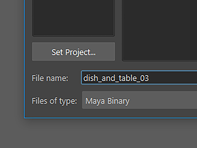 Maya2018 File→Save Scene As Maya2018 File→Save Scene As