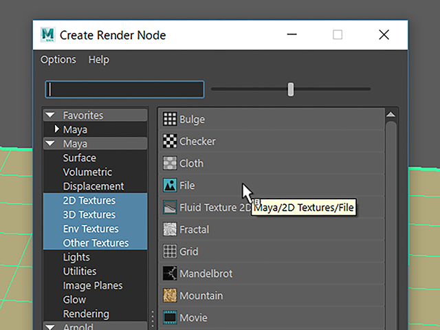 Maya2018 Create Render Node Maya2018 Create Render Node