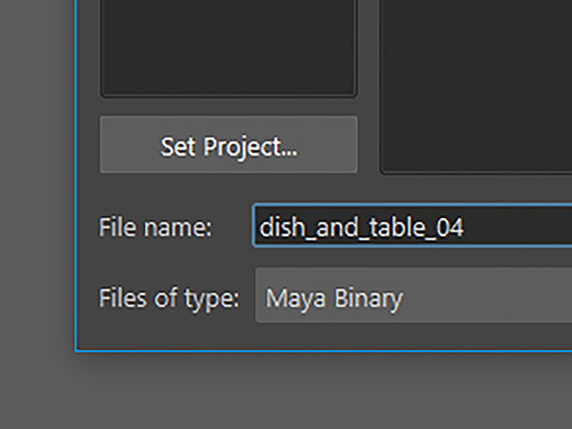 Maya2018 File→Save Scene As Maya2018 File→Save Scene As