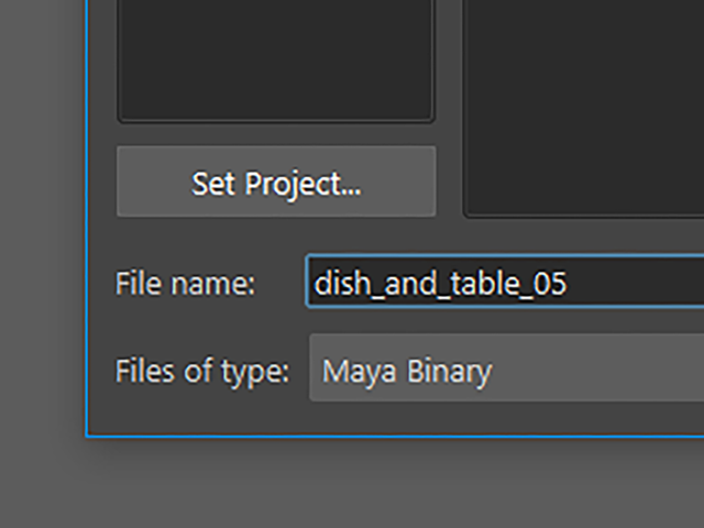 Maya2018 File→Save Scene As Maya2018 File→Save Scene As