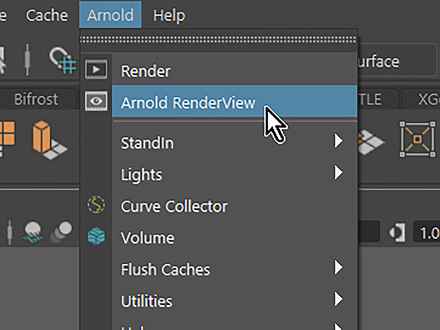 Maya2018 Arnold→Arnold RenderView Maya2018 Arnold→Arnold RenderView
