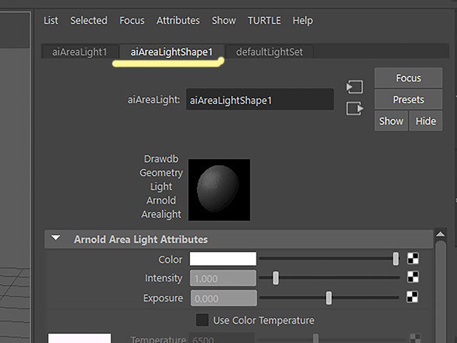 maya2018 aiAreaLight1 maya2018 aiAreaLight1