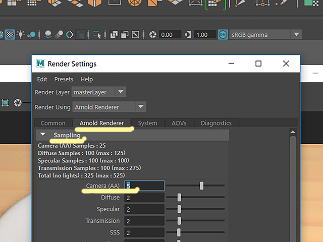 Maya2018 Render Settings Maya2018 Render Settings