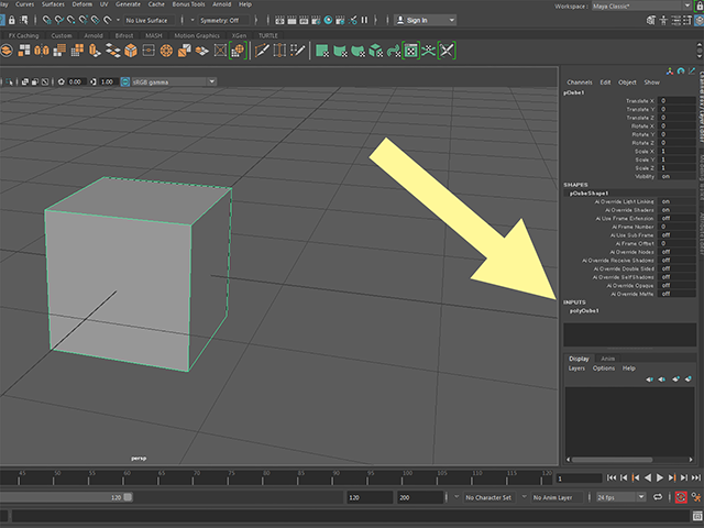 Maya2018 polyCube1 Maya2018 polyCube1