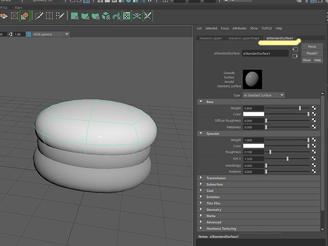 Maya2018 aiStandardSurface1 Maya2018 aiStandardSurface1