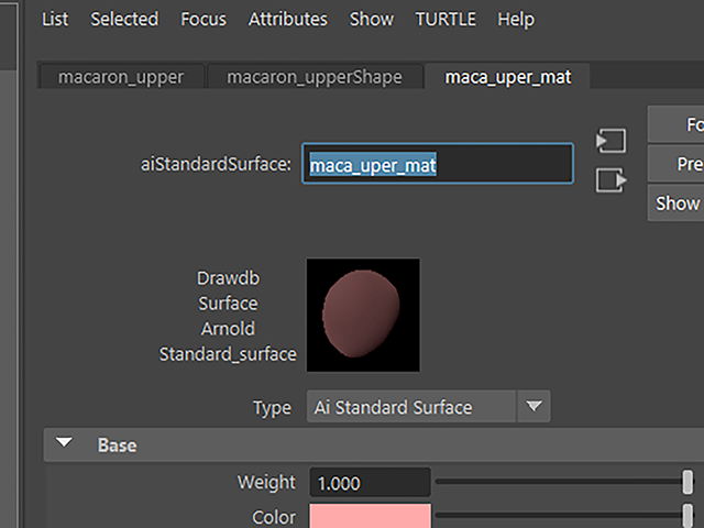 Maya2018 aiStandardSurface1 Maya2018 aiStandardSurface1