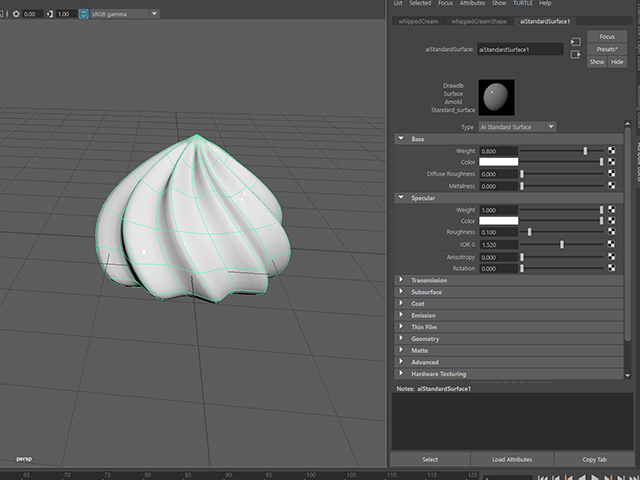 Maya2018 aiStandardSurface Maya2018 aiStandardSurface