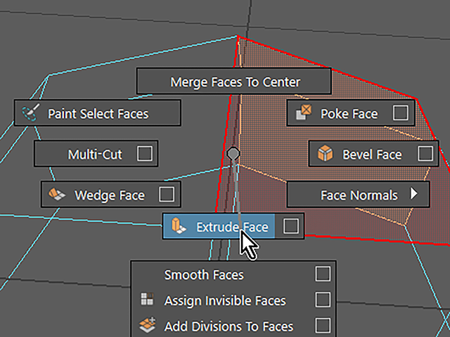 Maya2018 Extrude Face Maya2018 Extrude Face