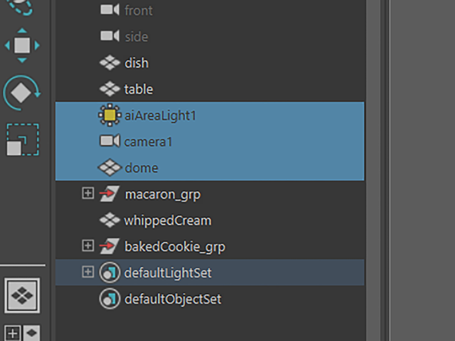 Maya2018 Outliner Maya2018 Outliner