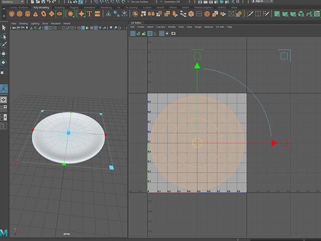 Maya2018 Create UV Maya2018 Create UV