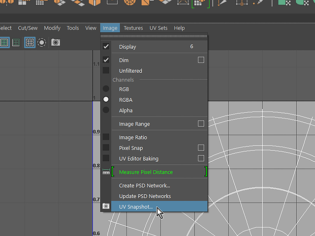 Maya2018 UV Snapshot Maya2018 UV Snapshot