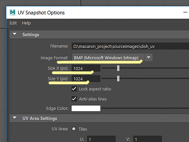 Maya2018 UV Snapshot Maya2018 UV Snapshot