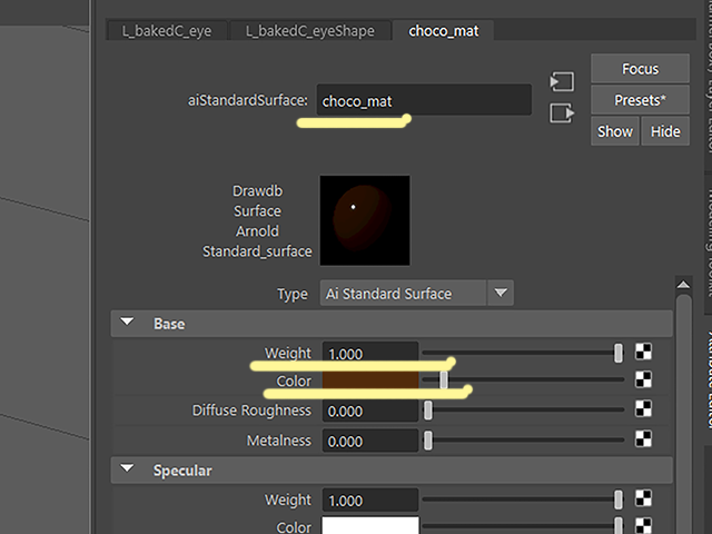 Maya2018 choco_mat Maya2018 choco_mat
