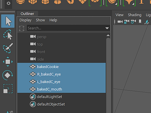 Maya2018 Select Objects Maya2018 Select Objects