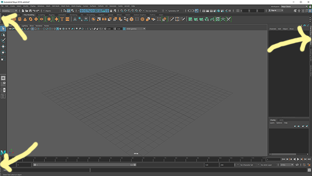 Maya2018 Interface Maya2018 Interface