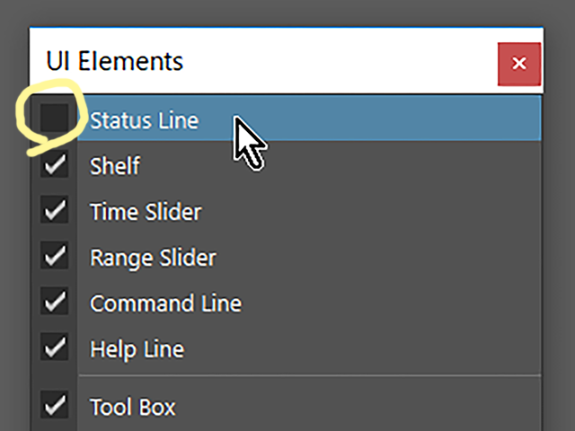 Windows UI Elements Stataus Line Windows UI Elements Stataus Line