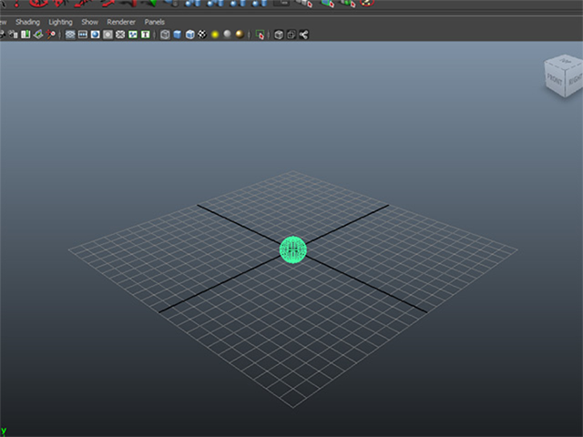 Create→Polygon Primitives→Sphereを実行してください。 Create→Polygon Primitives→Sphereを実行してください。