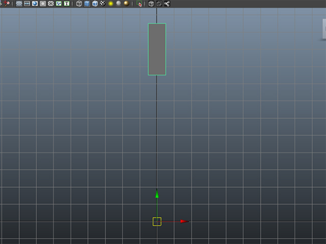MAYA pCube1のピボットポイントを原点に移動 MAYA pCube1のピボットポイントを原点に移動