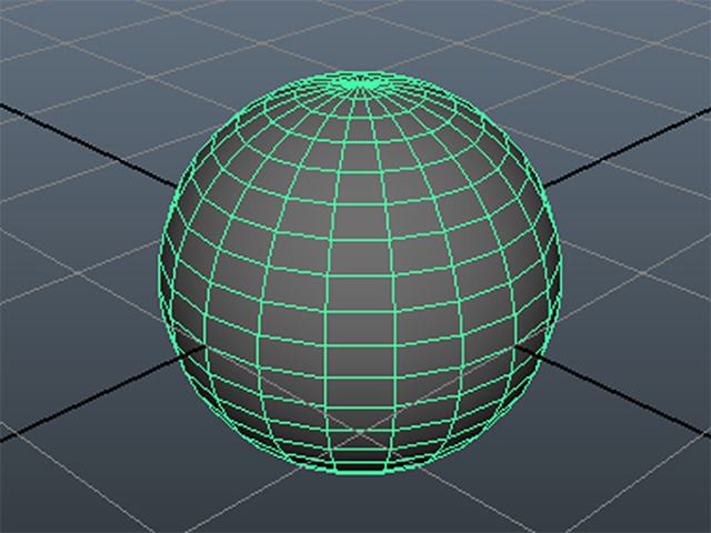 MAYA Create→Polygon Primitives→Sphere MAYA Create→Polygon Primitives→Sphere