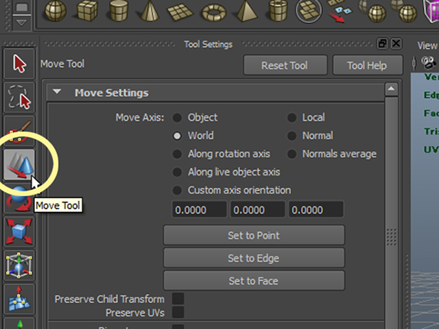 MAYA Move Tool MAYA Move Tool