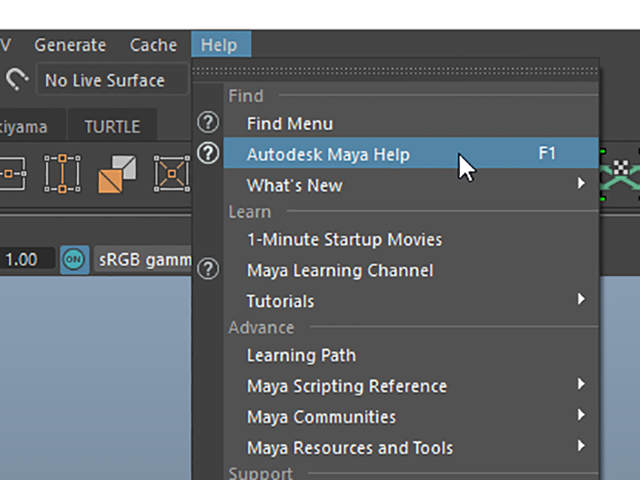 MAYA2016 Help→Autodesk MAYA Help MAYA2016 Help→Autodesk MAYA Help