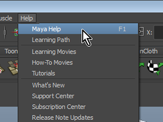 MAYA2015 Help→MAYA Help MAYA2015 Help→MAYA Help