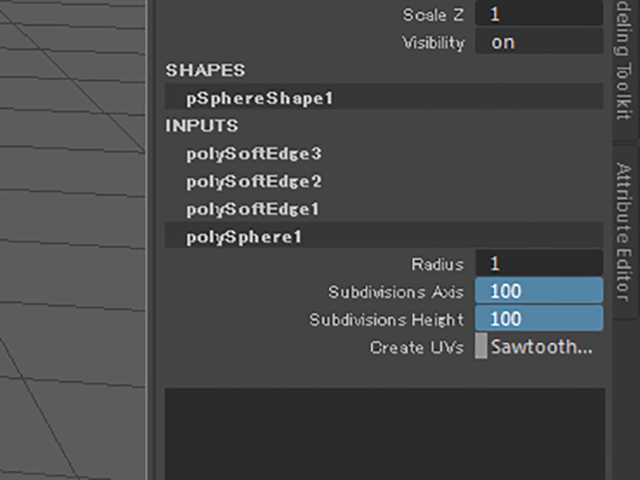 MAYA Subdivisions Axis MAYA Subdivisions Axis