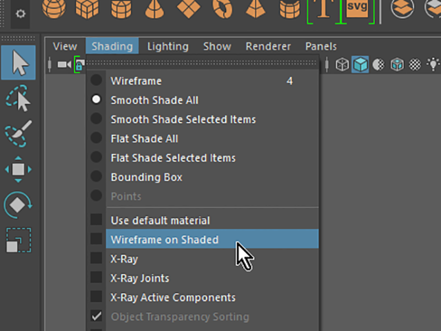MAYA Wireframe on Shaded MAYA Wireframe on Shaded