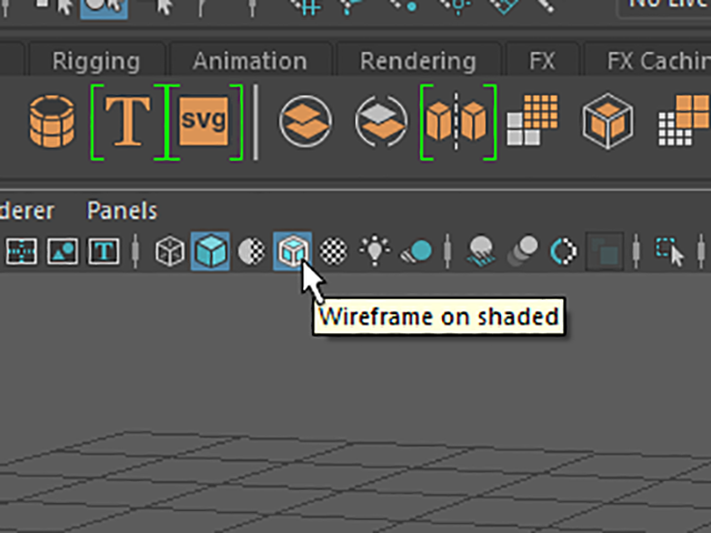 MAYA Wireframe on Shaded MAYA Wireframe on Shaded