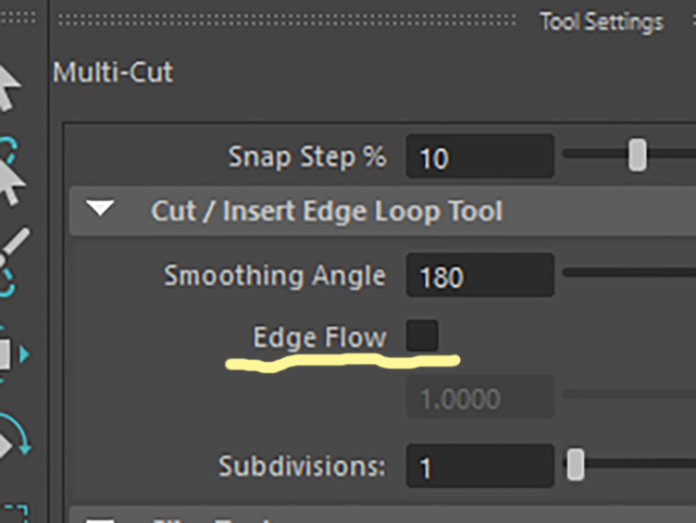 MAYA Multi-Cut Edge Flow MAYA Multi-Cut Edge Flow