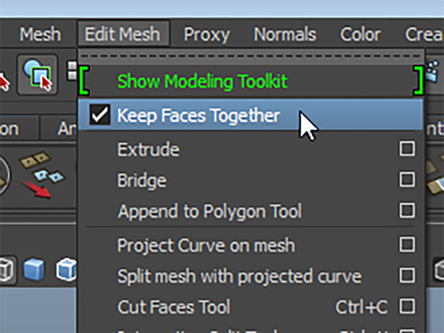 MAYA Keep Faces Together MAYA Keep Faces Together
