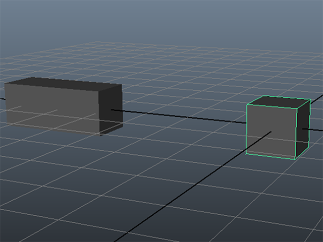 MAYA Create→Polygon Primitives→Cube MAYA Create→Polygon Primitives→Cube