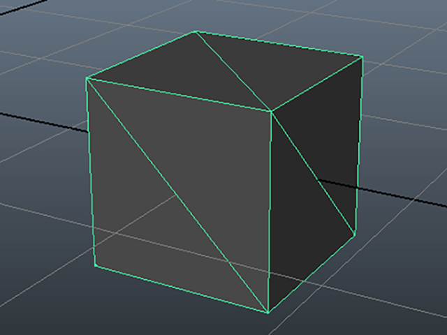 MAYA Cube tris MAYA Cube tris