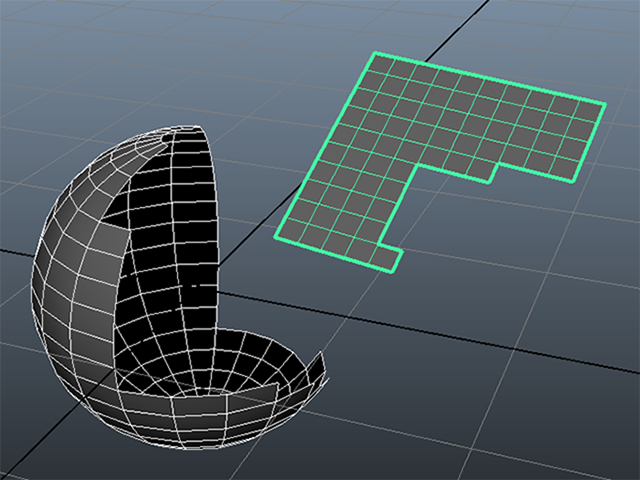MAYA sphere plane MAYA sphere plane